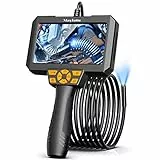 Maylatte Endoskopkamera 1080P-Endoskop mit 5-Zoll-HD-Bildschirm, Endoskopkamera mit Licht, 3M Halbstarres Kabel, 3000 mAh Lithium-Akku, 32GB Karte