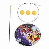 SUPVOX Elastic Tischtennis Trainingsgerät mit Edelstahlbasis Bällen Flexibler Schaft für Indoor und Outdoor Training Übungsgerät für Familien Langlebig und Vielseitig Einsetzbar