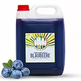 Rainbow Slush Sirup AZO und Glycerin Frei | Geschmack Blaubeere | Konzentrat für Slushy Maker Eis Slushmaschinen Eismaschinen Getränke 1:5