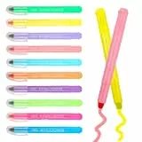Deepton Textmarker Set 12 Stück, Farbige Bibel Marker, Schnell Trocknender Highlighter Pen, Bibel Textmarker zum Hervorheben, Markieren und Markieren für Schule, Büro, Zuhause