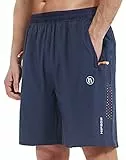 HIFEOS Shorts Herren Sporthose Kurz Schnelltrockende Kurze Hosen Laufhose Mit Reißverschlusstasche Trainingshose Jogginghose