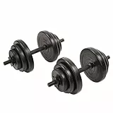 Sunny Health & Fitness 18 kg Vinyl Hantel Set, Einheitsgröße, NO. 087