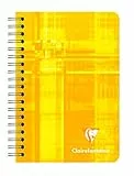 Clairefontaine 8502C - Packung mit 5 Notizbücher mit Spiralbindung, 9 x 14 cm, kariert, 90 g, 90 Blatt, farbig sortiert, 1 Pack