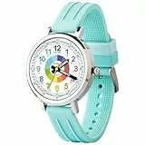 Kiddus Lernuhr für Kinder, Analoge Armbanduhr für Jungen und Mädchen ab 5 Jahren, 3ATM und 5ATM, Erste Uhr mit Stunden und Minuten, Lernspielzeug Geschenk für Kinder