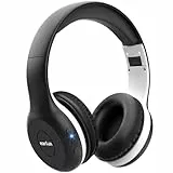 EarFun Bluetooth Kopfhörer Kinder, 85/94dB Lautstärkeregelung, HiFi Sound, HD-Mikrofon, 40 Std Akku, Faltbare, Einstellbar, Kopfhörer Kabellos Bluetooth Kinder für Schule/Reise/PC, Schwarz
