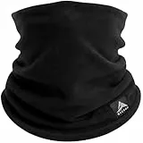 GXCROR Winter Schlauchschal, Wendbarer Fleece Halsschlauch, Winddichte Gesichtsmaske, Warmer Halswärmer für Herren & Damen