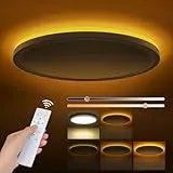 Tyreses LED Deckenleuchte Dimmbar 24W 2800LM, Deckenlampe mit Fernbedienung, 1800K Dimmbar Nachtlicht, 3000K-6500K Schlafzimmer Lampe für Schlafzimmer, Kinderzimmer, Wohnzimmer, Badezimmer, Ø30cm