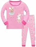 TCWWBB Schlafanzug Langarm Zweiteilig Pyjama Set Dinosaurier Einhorn Meerjungfrau Kätzchen Baumwolle Winter Schlafanzüge Nachtwäsche