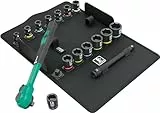 Wera 05005530001 8100 SB 12 Zyklop Comfort Knarrensatz, Umschalthebel, 3/8'-Antrieb, metrisch, 16-teilig