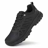 Hawkwell Herren-Trail-Laufschuhe in großen Größen und Übergrößen, Wander-Sneakers für Männer, lässige Workout-Schuhe, EU-Größe 47 48 49 50 51 52 53, schwarzes PU, EU50
