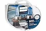 Philips Diamond Vision 5000K H11 Auto-Scheinwerfer-Birnen (Twin Pack von Birnen), Weiß