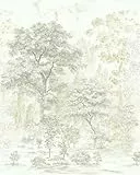 Komar Vlies Fototapete - Noble Trees - Größe: 200 x 250 cm (Breite x Höhe) - Tapete, Design, Wohnzimmer, Wanddekoration, Schlafzimmer, Laub, Bäume, floral - LJX4-025