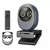 EMEET Piko Dual 4K Webcam mit Fernbedienung, Streaming Kamera mit Dual-Objektiv (Weitwinkel & Tele), 11x Hybrid-Zoom, 0,2s Autofokus, 3 Mics, Panda-Sichtschutz, USB C-C/A für Streaming/Arbeit
