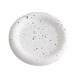 FewNvWa Multifunktionales, Dekoratives Tablett für Schmuck, Parfüm Und Armbänder, Aus Gips, Modernes Design, Geeignet für Tisch, Badezimmer Und Zuhause, Schwarzer Punkt-Kreis