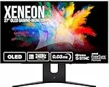 Corsair XENEON 27QHD240 27-Zoll-OLED-Gaming-Monitor - 2560 x 1440, 240Hz, 0,03ms, NVIDIA G-SYNC-Kompatibel, AMD FreeSync™ Premium, DisplayHDR10, HDMI 2.1, DisplayPort 1.4, USB-C 3.1 - Schwarz
