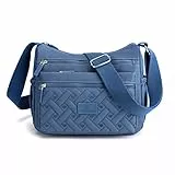 Damen Umhängetasche mit mehreren Taschen, wasserdicht, für den täglichen Gebrauch, auf Reisen, Blau