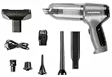 CLEANmaxx Akku Handstaubsauger | Staubsauger kabellos mit Saug-, Gebläse- und Vakuumierfunktion | Handstaubsauger-Set + 7 Aufsätze | Akkustaubsauger – ideal als Autostaubsauger