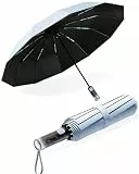 MidingChai Regenschirm Sturmfest Groß, UV Schirm, Regenschirm Automatik Auf und Zu, Sonnenschirm Tragbar, XXL Sonnenschirm Unterwegs für Golf, Reisen & Freizeit für Herren und Damen