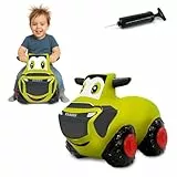 JAMARA 466010 Claas Hüpftraktor HoppyDoo - Spielzeug für Kinder, Hüpfspielzeug Baby Indoor/Outdoor, Geschenk für Kids, Gartenspielzeug, Bouncy, Pflegeleicht, BPA frei, mit Pumpe