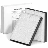 MORENTO Original Luftreiniger-Ersatzfilter, echter HEPA-Filter, kompatibel mit MR5866, für 99,97% der Luftschadstoffe, Geruch und Rauch, Originalversion, 2 pack
