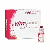 Vitamin B12 Vitasprint B12 Trinkfläschchen, 100 St. Mit hochdosiertem Vitamin-B12 und wertvollen Eiweißbausteinen für mehr geistige und körperliche Energie und weniger Müdigkeit und Erschöpfung