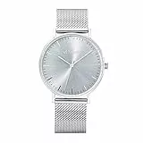 s.Oliver Armbanduhr Damen Quarzuhr Analog, mit Edelstahl Armband, Silber, 3 bar Wasserdicht, Kommt in Uhren Geschenk Box, 2033520