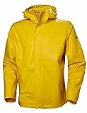 Helly Hansen Moss Regenjacke mit Kapuze für Herren, wasserfest, winddicht, 344 Gelb (Essential Yellow), Größe L