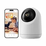 SwitchBot 2K Überwachungskamera innen, WLAN Kamera Überwachung innen mit 360°/115° Sichtfeldabdeckung, Personenerkennung, Bewegungsverfolgung, 2-Wege-Audio, IR-Nachtsicht, Kompatibel mit Alexa, 2,4Ghz