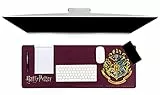 Paladone Official Harry Potter Hogwarts Crest Desk Mat, Purple Non-Slip
