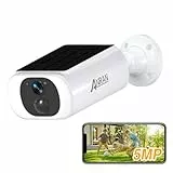 ANRAN 5MP FHD Überwachungskamera Aussen Akku mit Solarpanel, 100% Kabellose Kamera Überwachung Aussen Solar, Flutlicht, 2-Wege-Audio, 2,4GHz WLAN, Fernzugriff, Ohne ABO
