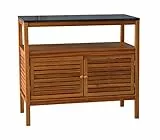 Dehner Schrank Southhampton, ca. 100 x 90 x 50 cm, FSC® Akazienholz/Granit, natur