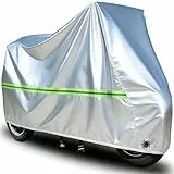 Premium Motorrad Abdeckplane für Honda Activa 3G, Garage für Motorräder Abdeckung, Motorradabdeckung mit Verriegelungslöchern, 210D Oxford Stoff Motorradplane