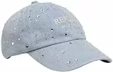 Replay Damen Baseball Cap, Bleach Denim 0793 (Blau), Einheitsgröße