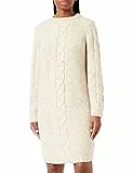 PIECES Damen Pcnina Ls O-Neck Knit Dress Noos Bc, Birch, M