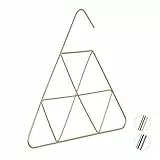 Relaxdays Schalbügel, edles Design, Bügel für Schal, Tuch, Accessoires, 3 mm dünn, platzsparend, Metall Bügel, gold