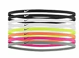 Nike Unisex – Erwachsene Skinny Haarband-Set 8er, Mehrfarbig, one Size