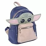 Cerdá - Baby Yoda 3D-Rucksack, offizielles Star Wars-Lizenzprodukt, Kunstleder, mehrfarbig, groß
