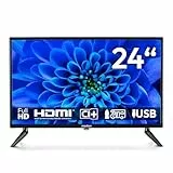 MEDION 59,9 cm (24 Zoll) Full HD Fernseher (perfekt für Camping Wohnmobil LKW Garten, 12V KFZ Car-Adapter, Triple Tuner Receiver, HDMI, USB, MD 824000)