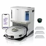 SHARK PowerDetect 2-in-1 Saugroboter und Wischmopp, NeverTouch Pro 60 Tage Selbstentleerung, Autoaufladung und Selbstreinigender Staubsaugerroboter mit 3D-Navigation und LiDAR, NeverStuck