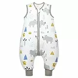 Mosebears Baby-Schlafsack für das ganze Jahr, Schlafsack für Kinder, 2,5 Tog, Schlafsack, 100% Reine Baumwolle, Verschiedene Größen, Frühling, Sommer, Herbst, Winter, Schlafdecke