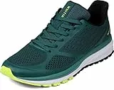 WHITIN Laufschuhe Herren Damen Hallenschuhe Turnschuhe Traillauf Sneakers Männer Sportschuhe Straßenlaufschuhe Schnüren Joggingschuhe Fitness Schuhe Grün Größe 43