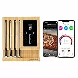 MEATER Block | Premium Kabelloses Smart-Fleischthermometer | Ofen Grill Küche BBQ Smoker Rotisserie | Bluetooth und WiFi Digitalverbindung | 50+ Rezepte in der App