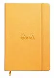Rhodia 118768C Web Notebook (DIN A5, 14,8 x 21 cm, elfenbein, liniert, dot grid, 90 g, 96 Blatt) 1 Stück orange
