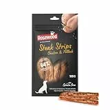 Rosewood Steak Strips Huhn & Seelachs – Weiche Leckerlis für Hunde, hoher Fleisch-/Fischanteil, fettarm, ohne Getreide, ohne künstliche Zusatzstoffe, 100 g