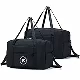 SPAHER Reisetasche Handgepäck Flugzeug Ryanair 40x20x25 cm, 2 Stücke Wasserdicht Handgepäck Tasche 20L Groß Weekender Unisex Sporttasche für Reisen Gym Übernachtung