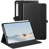Fintie Hülle für Samsung Galaxy Tab S10 Lite/S10 FE/S9 FE 10.9' & S9 11' Tablet, Multi-Winkel Folio Schutzhülle mit Dokumentenfach und Auto Schlaf/Wach Funktion, Schwarz