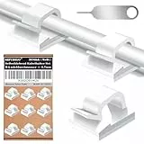 SZFUDIGO kabelhalter，50 PCS kabelhalter selbstklebend Wand kabelführung Cable Holder kabelbefestigung selbstklebend Wand Kabel wandhalterung Befestigung Wand (weiß)