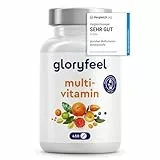 Multivitamin Hochdosiert - 450 Tabletten - Wertvolle Mineralien & alle A-Z Vitamine - 15 Monate Vorrat - Unterstützt das Immunsystem* - Laborgeprüft ohne Zusätze in Deutschland hergestellt