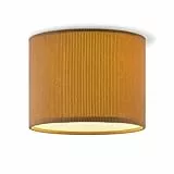Home Sweet Home Skandinavische Deckenleuchte | Braune | Zylindrisch | Lampenschirm aus Corduroy | ø 22 x 17 cm | Für E27 LED-Lampen | Geeignet für Wohnzimmer und Schlafräume