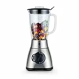 Wilfa XPLODE VITAL Standmixer - 1,8l Glaskanne - 1.800 Watt - LED-Anzeige - manuelle Regelung - 3 Programme - inkl. Auto-Clean-Modus & Sicherungsverschluss (silber)